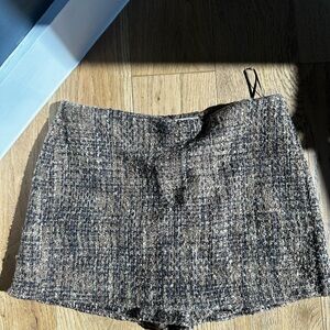 Lucy Paris Black and Brown Mini Skirt